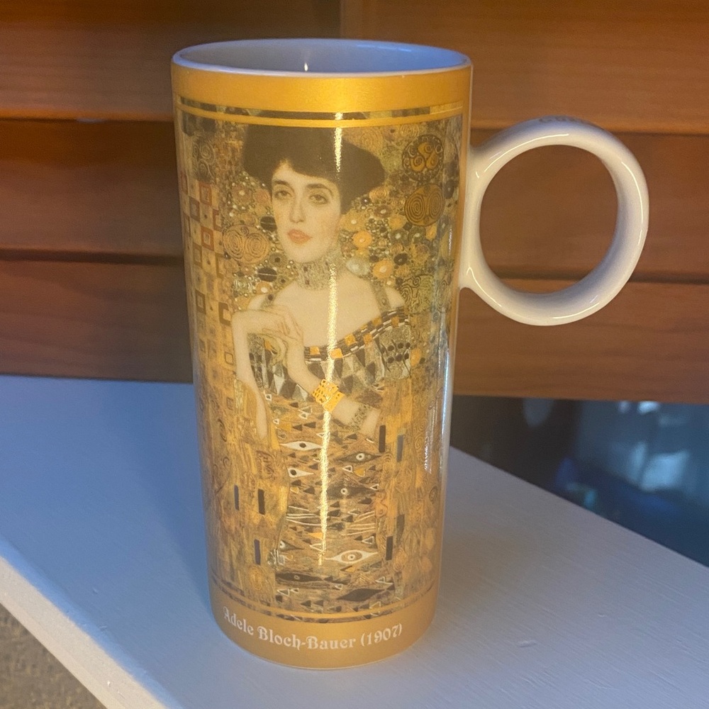 Könitz Art Collection Gustav Klimt 'Adele Bloch-Bauer' Gold Accent Art Mug